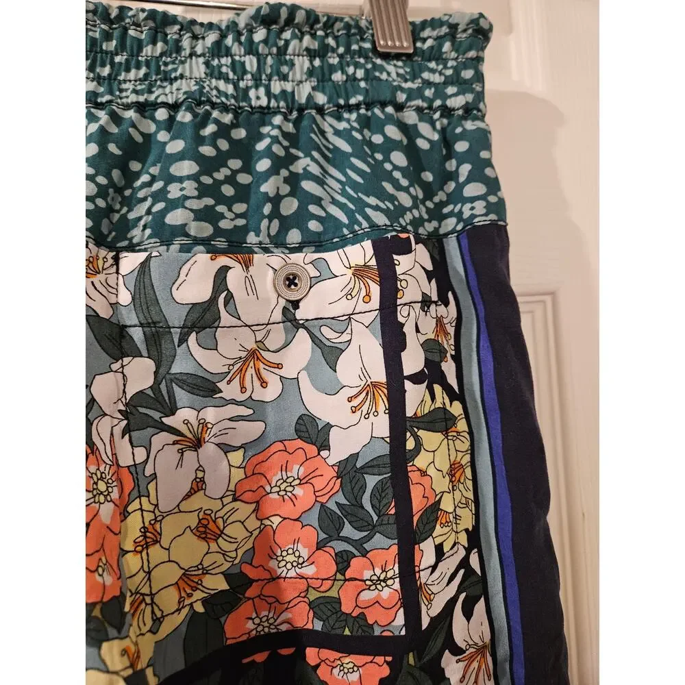 Anthropologie Hei Hei‎ Floral Rayon Shorts Small Boho Summer Drawstring Pocket